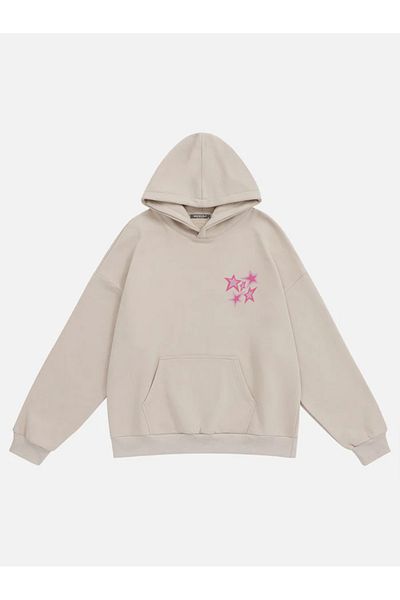 Mad&Calf Φούτερ Unisex True Blue με κουκούλα Fleece Oversize