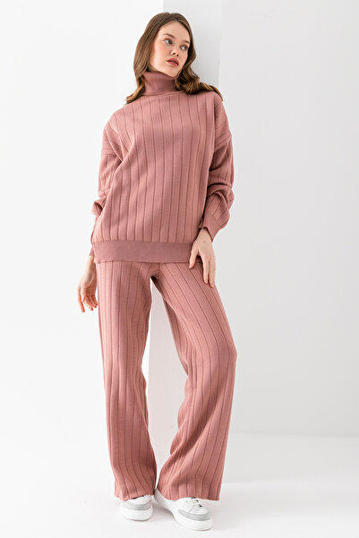 Wega Moda Γυναικείο Σετ Πλεκτό Κοτλέ, Σετ Πλεκτό με ζιβάγκο, Πλεκτό Πουλόβερ ...