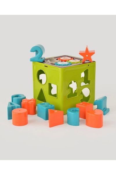 Doğan Oyuncak Dünyası Educational Bultak Cube - Shape Settle Game - Unbreakable Montessori Toy