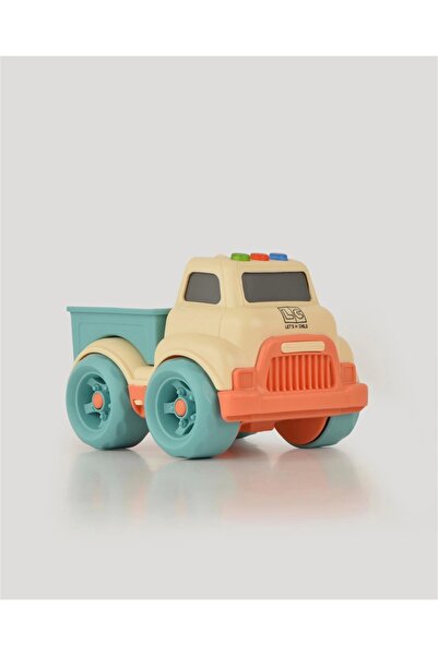 Doğan Oyuncak Dünyası Luxury Beige Mini Pickup with Sound and Light - Plastic Truck - Unbreakable Toy - Unbreakable Pickup - Lighted Se
