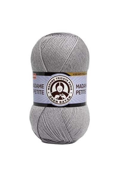 Ören Bayan Akdenizpos Sm01 Madame Petite Hand Knitting Yarn Gray 007 (New)