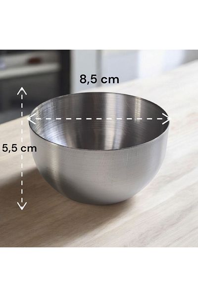 store trend Set of 2 Large Size Stainless Steel Snack Bowl Nuts Bowl