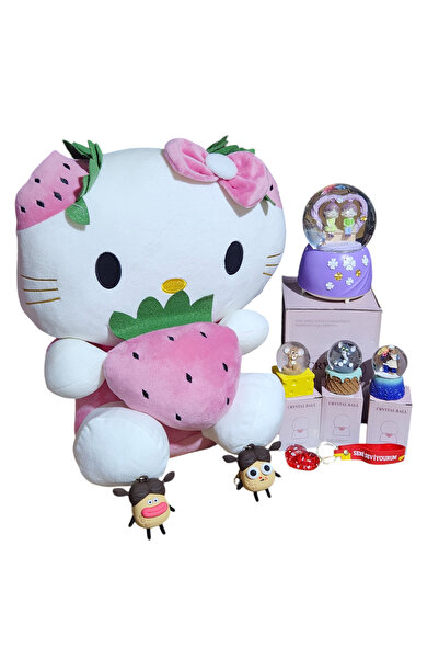 Ailenizin Oyuncakçısı Sevgiliye özel yılbaşı hediyesi hello kitty pelüş kar k...