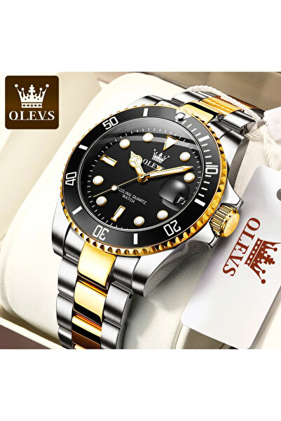 OLEVS MASTER İKİ RENK EŞSİZ BİÇİMDE İKONİK  ÇELİK ERKEK KOL SAATİ