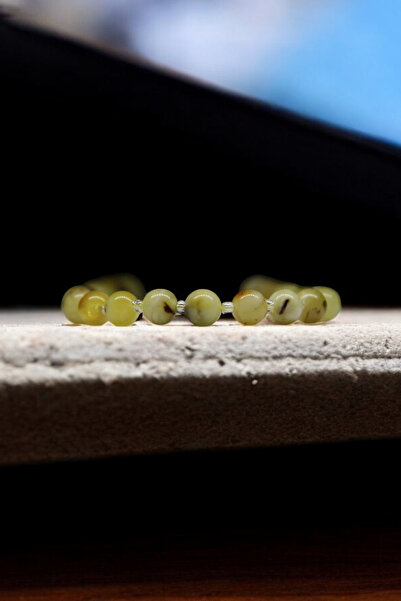 KehribarCo Baltık Kehribar Fosilli Yuvarlak Yetişkin Kolye (65 cm) Hediyelik Doğal Fosilli