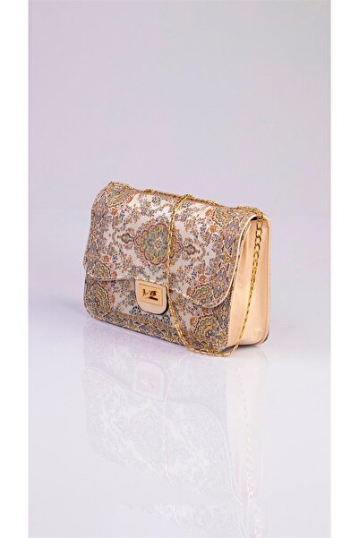 MODA Ethnic Woven Women's Hand and Shoulder Bag with Ottoman Shawl Pattern