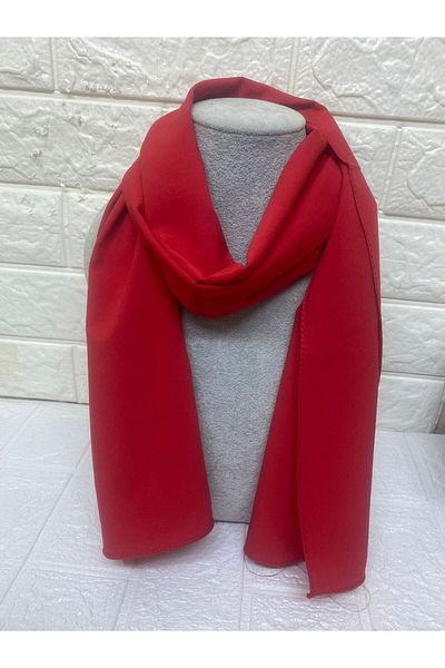sema aksesuar 23 April Rayon Fabric Red Long Scarf - Birthday Show