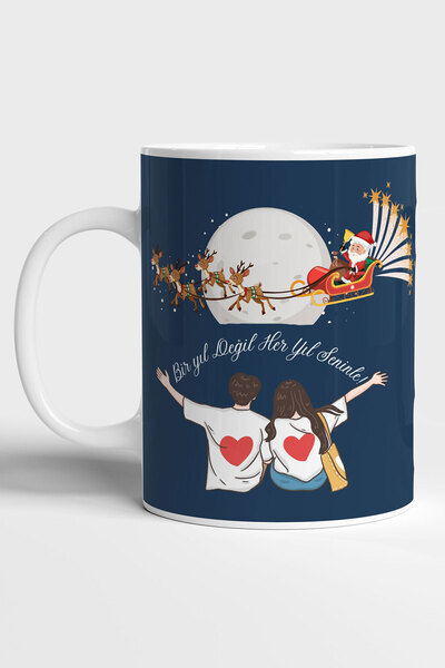 GRN TASARIM Yeni Yıl Tasarımlı Bir Yıl Değil Her Yıl Seninle Yılbaşı Özel Bas...