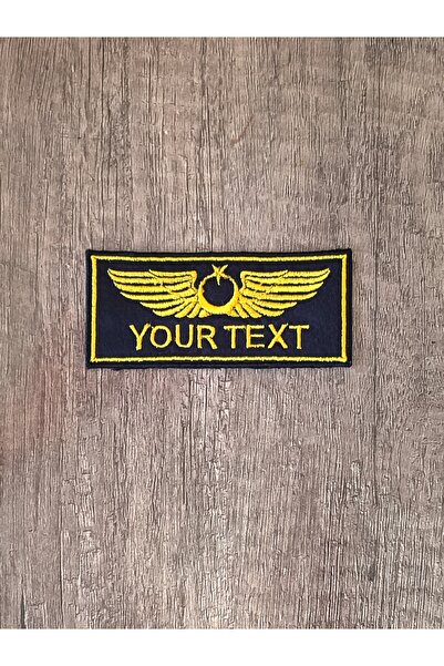 Özden Nakış Pilot Isimlik ,bröve Sim Işleme Arma Yama Patch