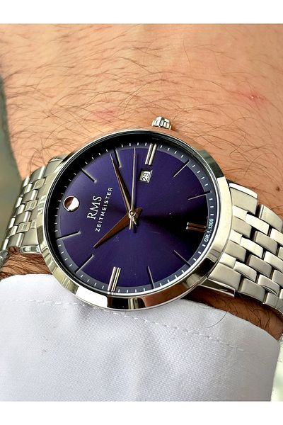 Romanson Special Design 5 Atm Waterproof Steel Cord Steel Case Men's Wristwatch