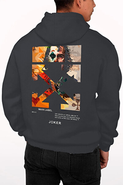 BOHEMGİYİM Μαύρο φούτερ με κουκούλα Joker Unisex