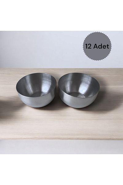 store trend Set of 12 Large Size Stainless Steel Snack Bowl Nuts Bowl