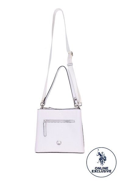U.S. Polo Assn. Geanta de umar dama model alb Us8413 - Exclusiv online