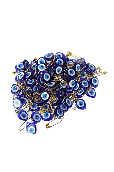 Royaleks Evil Eye Beaded Safety Pin 100 Pieces
