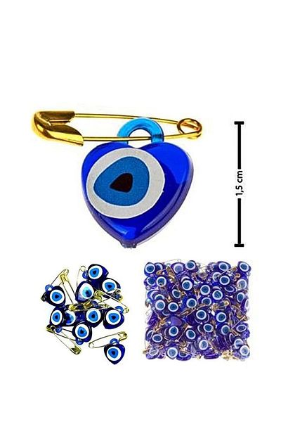 Royaleks Evil Eye Beaded Safety Pin 100 Pieces
