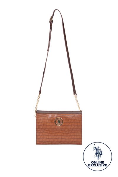 U.S. Polo Assn. Geantă Messenger pentru femei Taba - Exclusie online Us8627