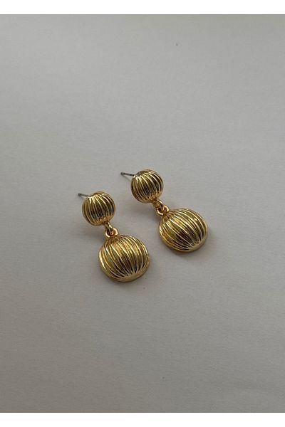 KİLİGİSTANBUL Earrings with 2 Heads 3 cm