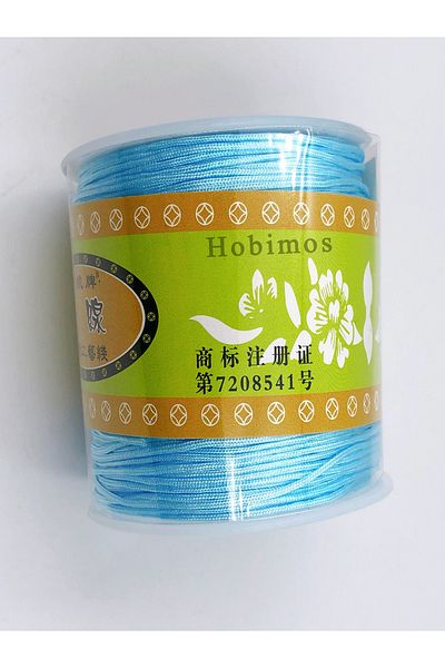 Hobimos Σχοινί αλεξίπτωτου 0,8 mm 100 μέτρα - Σχοινάκι βραχιολιών - Σχοινάκι αξεσουάρ κοσμημάτων K012
