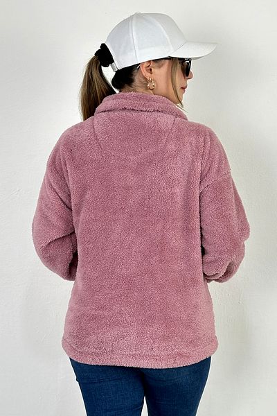 LW Lost wintage Cardigan Men/Women Welsoft Plush Polo Collar Metal Button Double Pocket Oversize Jacket
