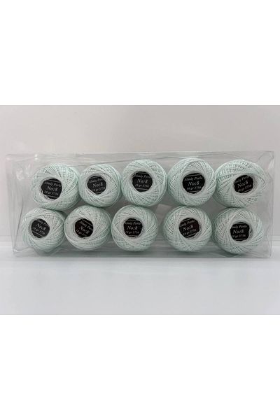 ALMİŞ Almiş Perle Etamine-Cross Stitch Σετ 10 κλωστών (10 Gr-No:8) Μπλε - Τυρκουάζ αποχρώσεις