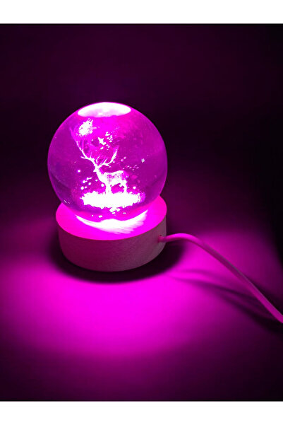 Natural Renk Değiştiren Geyik Cam Küre