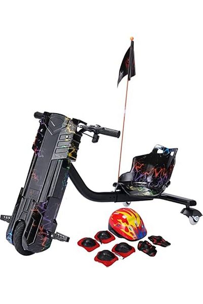 ALBADER Electric Drift Scooter Large Size 36V Battery, Drifting Electric Scooter With Helmet Pad Set