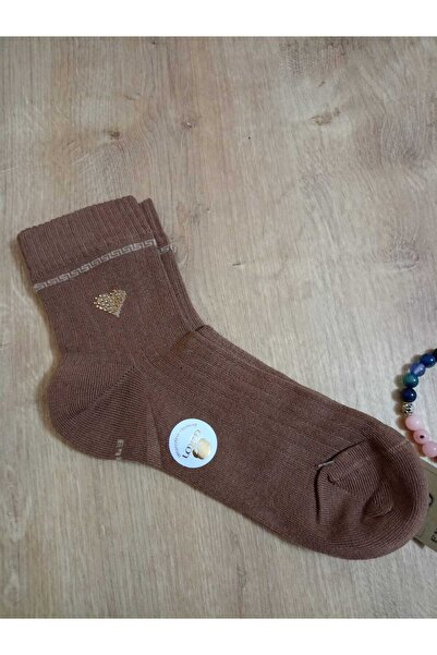 ENEFENDİ Ароматизирани безшевни чорапи от ликра и памук Scented Stone Heart Lycra Cotton Seamless Socks Vison Дамски чорапи 36-40