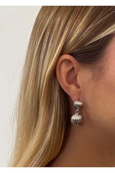 KİLİGİSTANBUL Earrings with 2 Heads 3 cm