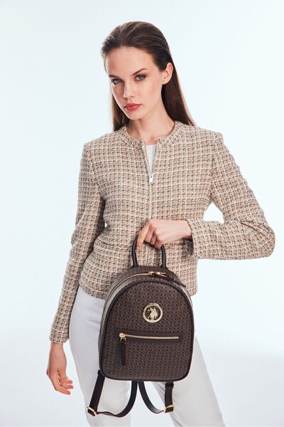 U.S. Polo Assn. Dámský batoh Coffee Color - Us8011 Classic Design