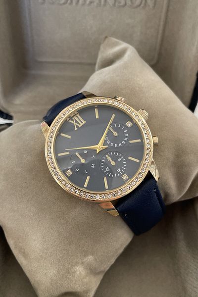Leerybee Women's Leather Stone Quartz Wrist Watch Ns-2