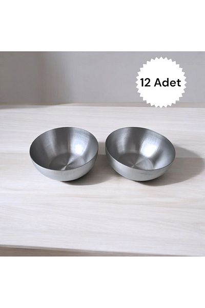 store trend Set of 12 Small Size Stainless Steel Snack Bowl Nuts Bowl