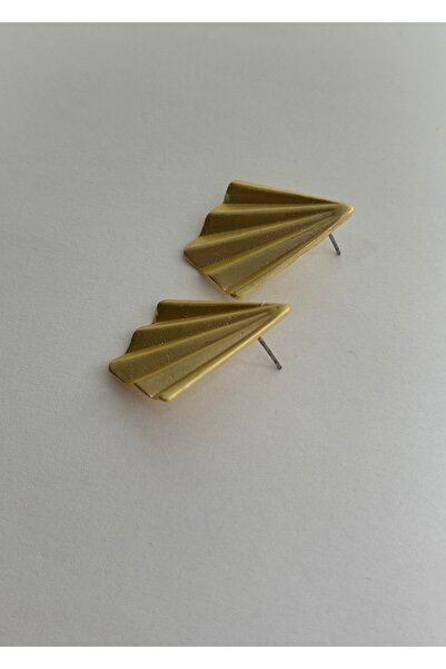 KİLİGİSTANBUL MAT, ESKİTME, DEFORMELİ TIRTIKLI KÜPE 3,50 CM