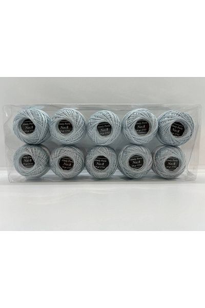 ALMİŞ Almiş Perle Etamine-Cross Stitch Σετ 10 κλωστών (10 Gr-No:8) Μπλε - Τυρκουάζ αποχρώσεις