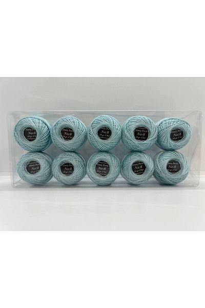 ALMİŞ Almiş Perle Etamine-Cross Stitch Σετ 10 κλωστών (10 Gr-No:8) Μπλε - Τυρκουάζ αποχρώσεις