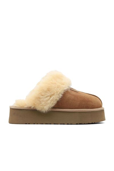 Bueno Shoes Papuci de damă Sahra Suede cu toc mic 05ag 6104054