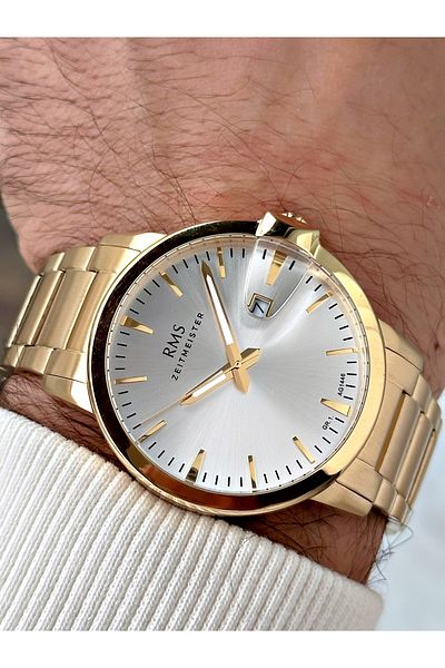 Romanson 5 Atm Waterproof Special Design Men's Wristwatch - Steel Cord and Steel Case