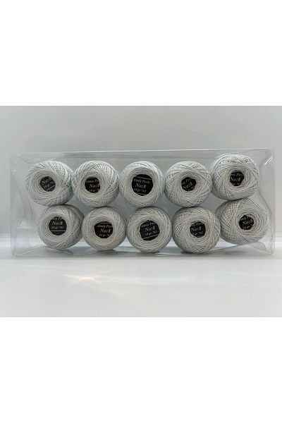ALMİŞ Σετ κλωστών Almiş Perle Etamine-Cross Stitch 10 τεμαχίων (10 Gr-No:8)