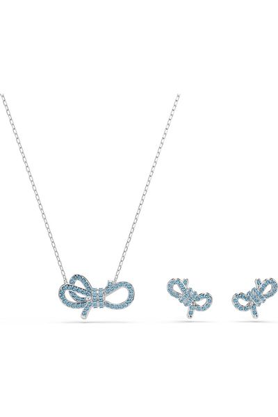 Swarovski Custom Necklace Set - Made of Stone, Mp Lifelong Bow:Set Mfp Lbl/Rhs