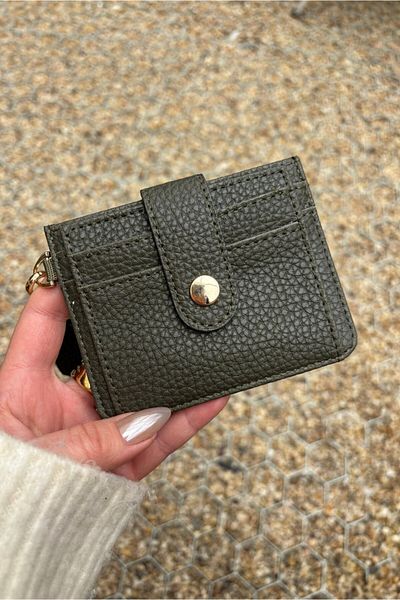 Yuka Atelier Velina Minimal Wallet with Keychain and Card Holder Detail