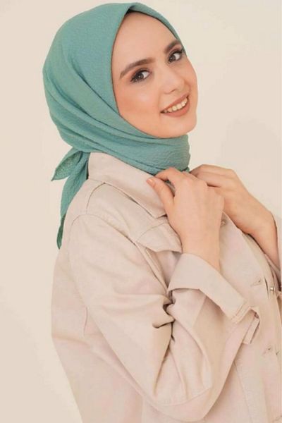 Melodi Scarf Μέντα Πράσινο Γυναικείο Hijab Jazz Scarf Hijab