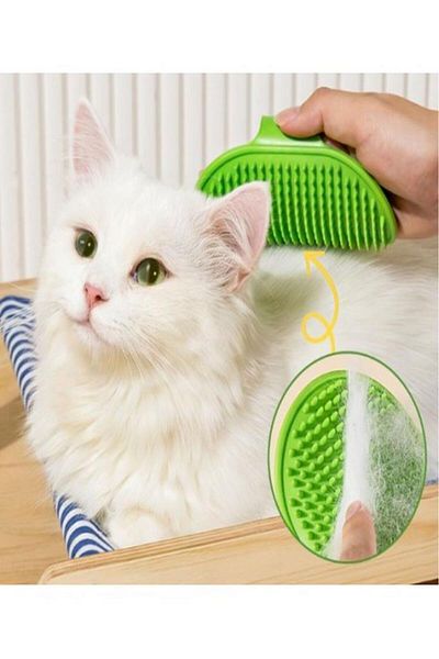 optana 1Pc Hair Collection and Washing Silicone Brush for Cat Dog - Pet Brush