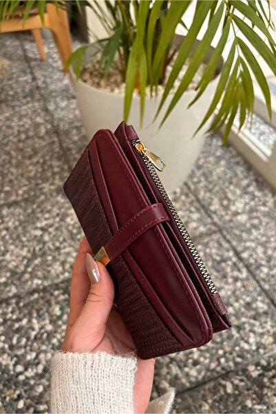 Yuka Atelier Peněženka z umělé kůže s texturovaným designem