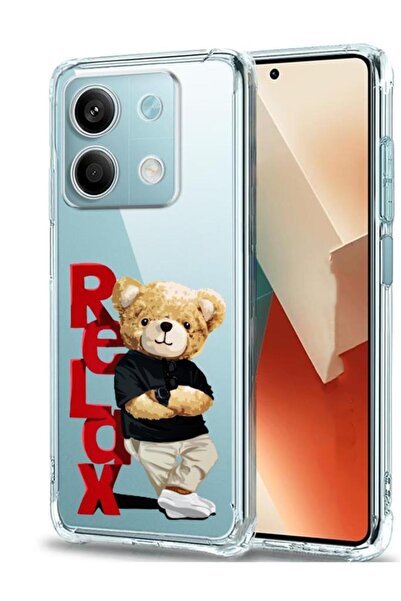 3GEN CASE حافظة سيليكون شفافة منقوشة متوافقة مع هاتف Xiaomi Redmi Note 13 Pro 5G