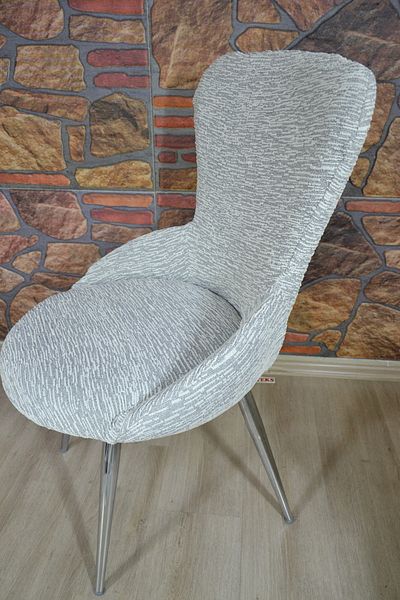 COVER TEKSTİL Κάλυμμα καρέκλας από ύφασμα ζακάρ με μπράτσα