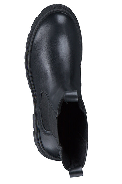 Tamaris Damen Elegante Stiefel 1-25498-41 Schwarz 003 Black Leather Leder Mit Removable Sock