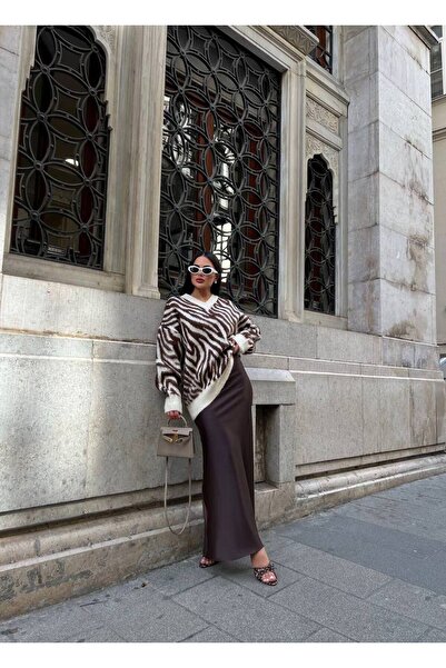 LB Laluna Butik Dámský vzorovaný úpletový svetr