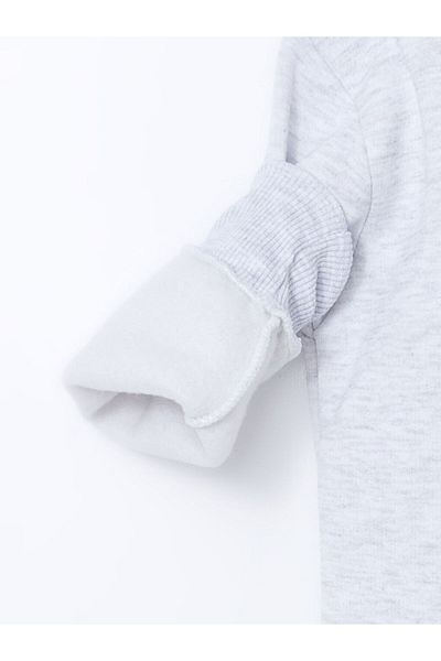LC Waikiki Αγόρι φούτερ LCW Kids Grey Crew Neck με στάμπα
