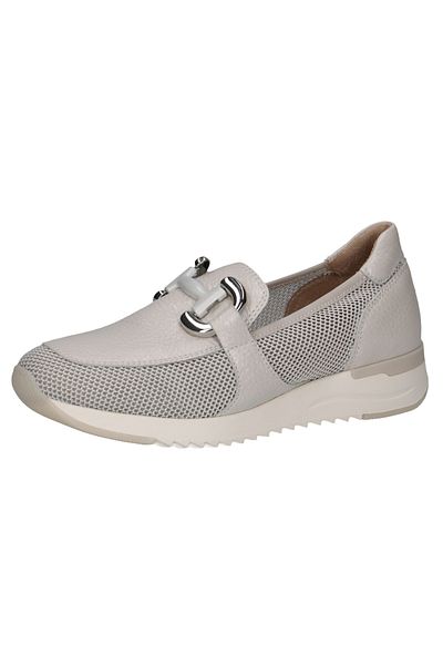 Caprice Damen Low Sneaker Low Top G-Weite 9-24536-42 Weiß 132 Pearl Comb Leder und Textil mit CAP Airmot./FB