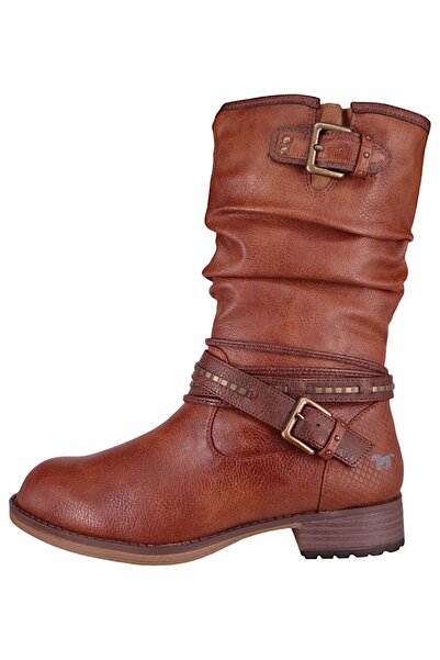 Mustang Damen Elegante Stiefel 1139624 Braun 307 Cognac Kunstleder