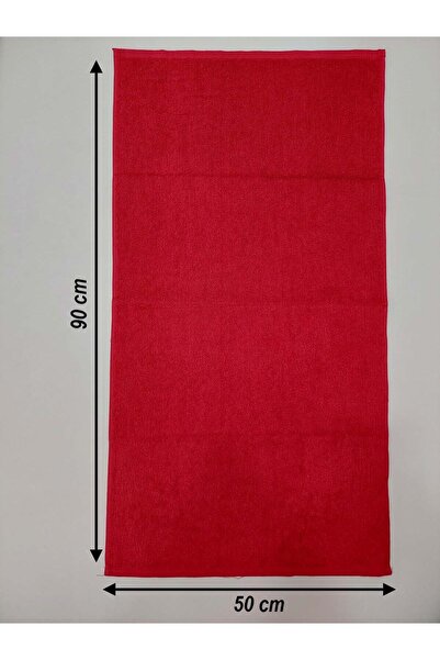 Mef Collection 12-Pack Red Hairdresser Barber Towels 50X90 |   Professional Hair Towel Economical Set